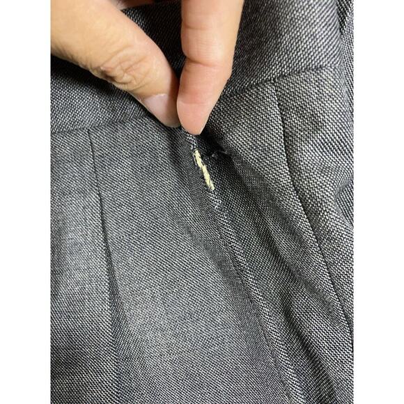 Dress Pants Mens Size 35 Inches Grey Creased Pleated Preppy Academia - Picture 10 of 12